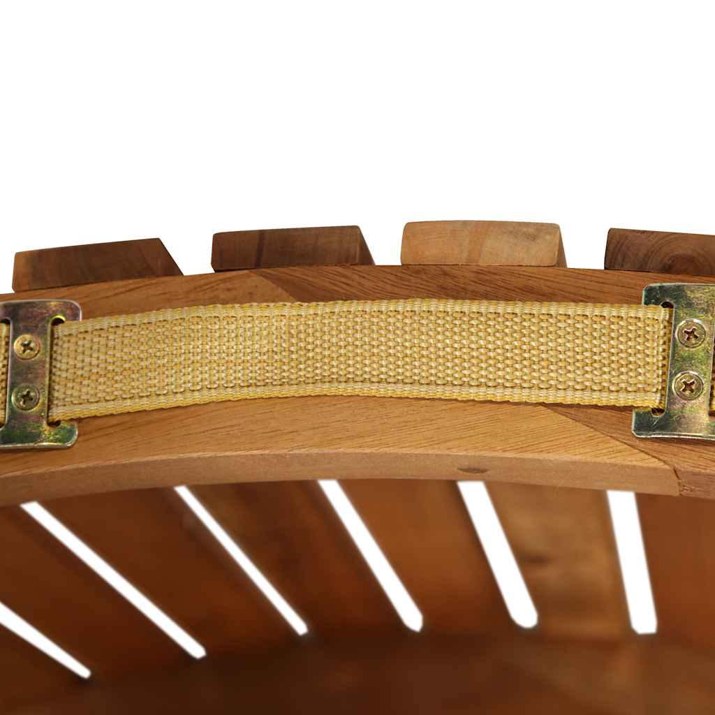 Sun Lounger with Dark Grey Cushions Solid Wood Acacia